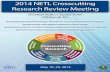 2014 NETL Crosscutting Research Review Meeting Library/Events/2014... · 2014 NETL Crosscutting Research Review Meeting The National Energy Technology Laboratory’s Crosscutting