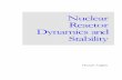 Nuclear Reactor Dynamics and Stability - Välkommen till … · Nuclear Reactor Dynamics and Stability ... basic aspects of transient behavior of ... This book is intended to give