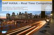 SAP HANA Real Time Computing - web.stanford.edu · SAP HANA – Real Time Computing Chris Hallenbeck, HANA Solution Management Christof Bornhoevd, HANA Architecture Richard …