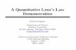 A Quantitative Lenz’s Law Demonstration - Andrews University · A Quantitative Lenz’s Law Demonstration ... Andrews University Berrien Springs, Michigan 49104-0380 kingman@andrews.edu