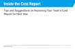 Inside the Cost Report - FSAEOnline.com the Cost Report.pdf · Report for Next Year Inside the Cost Report. ... preferrably the cost judges or whomever the report is directed to and