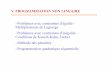 V. PROGRAMMATION NON LINEAIRE - icube-avr.unistra.fricube-avr.unistra.fr/fr/images/0/09/Chapitre5.pdf · V. PROGRAMMATION NON LINEAIRE –Problèmes avec contraintes d’égalité