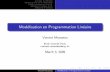 Mod´elisation en Programmation Lin´eaire - lgi.ecp.frmousseau/Cours/S4/pmwiki/uploads/Main/PL.pdf · Vincent Mousseau Mod´elisation en Programmation Lin´eaire. Exemple de r´ef´erence