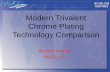 Modern Trivalent Chrome Plating Technology … Trivalent Chrome Plating Technology Comparison ... Iron 30 ppm 100-150 ppm 1,600 ... Extra additives must be added to help maintain the