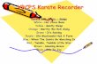 VBCPS Karate Recorder - Red Mill Elementary School · VBCPS Karate Recorder Karate Belt Colors - Songs White –Hot Cross Buns Yellow –Gently Sleep Orange –Merrily We Roll Along