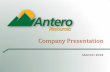 Company Presentation - March 2018s1.q4cdn.com/057781830/files/doc_presentations/2018/03/Company... · Antero Resources Corporation is denoted as ―AR‖ in the presentation, Antero