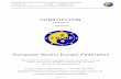 EWuF Constitution v 21 Constitution v 21.pdfConstitution of the European Wushu Kungfu Federation Version 21 Dated: 18/May/2015 © Copyright 2015 European Wushu Kungfu Federation Ltd