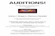 AUDITIONS! - Chandler–Gilbert Community College Audition... · AUDITIONS! Chandler-Gilbert ... 2. Be prepared to sing assigned selections from the show (included in this packet).