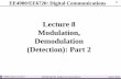 Lecture 8 Modulation, Demodulation (Detection): … 8 Modulation, Demodulation (Detection): Part 2. 2 EE4900/EE6720 Digital Communications Suketu Naik Block Diagrams of Communication
