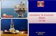 Investors’ & Analysts’ - WordPress.com and 13.7% from New fields Western Offshore crude production up by 1% defying declining trend –2nd consecutive year ONGC Highlights: FY’