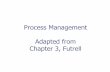 Process Management Adapted from Chapter 3, Futrellapidduck/se362/Lectures/4procmgmt.pdf · Process Management Adapted from Chapter 3, ... Analyze Risks 2. Perform Contingency Planning