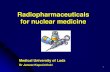 Radiopharmaceuticals for nuclear medicine for nuclear medicine Medical University of Lodz Dr Janusz .DSX FL VNL 1