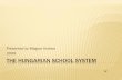 The Hungarian School System - Liszt Ferenc Hungarian School... · THE HUNGARIAN SCHOOL SYSTEM ... Literature, Grammar, Mathematics, Music, Art, Physical education, Environmental studies