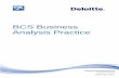 BCS Business Analysis Practice - qafileshare.com · Business Analysis Practice Exam BCS •1-1.5 pages •Describes a business situation Case study •Course manual ... •Attendance
