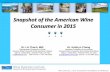 Snapshot of the American Wine Consumer in 2015 · Snapshot of the American Wine Consumer in 2015 Dr. Kathryn Chang Assistant Professor of Accounting ... Wine Tourism I have visited