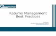 Returns Management Best Practices - Remanufacturing … Managemen… ·  · 2017-08-28•Supply Chain and Technology Staffing •Who is Spinnaker? •A holding company for supply