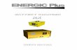BATTERY CHARGER RX - Energic Plus · Battery Charger RX User's Manual GENERAL 1. Introduction This manual contains instructions and suggestions for the users of Energic plus RX battery
