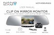 USER MANUAL CLIP ON MIRROR MONITOR - … · user manual clip on mirror monitor with built-in dash cam dvr & rear camera ncp-mirdvrhd2