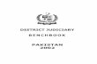 DISTRICT JUDICIARY BENCHBOOK PAKISTAN 2002 · THE SUPREME COURT ... 1. TRIAL COURTS ... Benchbook District Judiciary vii First Edition 2002 . Conditions of probation order ...