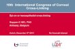 10th International Congress of Corneal Cross-Linking · 10th International Congress of Corneal Cross-Linking Epi-on or transepithelial cross-linking . ... • Wollensak et al have