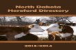 North Dakota Hereford Directorynorthdakotaherefords.com/pdfs/2013_nd_directory.pdf · North Dakota Hereford Directory 2013-2014 63N Tundra 62T BW 0.6 WW 75 YW 132 M 15 Trait Leader