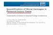Quantification of Moral Damages in Personal Injury Cases · Quantification of Moral Damages in Personal Injury Cases Compensation Schemes in Selected Foreign Jurisdictions a. Univ.-Prof.