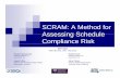 SCRAM: A Method for Assessing ScheduleAssessing Schedule Compliance Risk · SCRAM: A Method for Assessing ScheduleAssessing Schedule Compliance Risk SSTC 2011 Salt Lake City, Utah