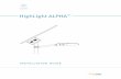 HighLight ALPHA Installation Guide Rev 1 · LED status indicator lights window 2. 3 ... To clean the solar collector: 1 ... Wiring specifications . Title: HighLight ALPHA Installation