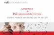 Charities Commercial Activities - Australian Not For Profit …€¦ ·  · 2018-02-23If the objects or objectives in the constituent documents of an ... commercial activities will