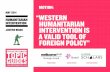 â€œweStern Humanitarian JuStine Brian interVention iS a ... Blair described NATOâ€™s intervention in Yugoslavia in ... the western allies from a humanitarian mission ... humanitarian
