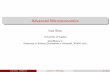 Advanced Microeconomics - Home - people.unica.itpeople.unica.it/ivanetzo/files/2012/04/Lect1_Technology.pdf · Advanced Microeconomics Ivan Etzo University of Cagliari ietzo@unica.it