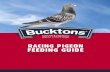 RACING PIGEON FEEDING GUIDE - Bucktons€¦ · Racing Pigeon General Feeding and Care Guide 5 ... Racing Pigeon Corn Mixtures 8-19 Feeding Guide 20-38 ... Maple Peas, Plate Maize,