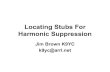 Locating Stubs For Harmonic Suppression - k9yc.com · Locating Stubs For Harmonic Suppression ... • Power amps generate harmonics ... (Excel spreadsheet, free) download ac6la.com