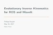 Evolutionary Inverse Kinematics for ROS and MoveIt · Evolutionary Inverse Kinematics for ROS and MoveIt Philipp Ruppel May 30, 2017 Master Thesis