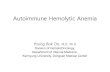Autoimmune Hemolytic Anemia ·  · 2016-12-27-Hemolytic Disease of the Newborn •Autoimmune Hemolysis-Warm autoimmune hemolysis-Cold autoimmune hemolysis II. Hemolysis Acquired