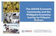 The ASEAN Economic Community and the …industry.gov.ph/wp-content/uploads/2015/04/The-ASEAN-Economic...The ASEAN Economic Community and the Philippine Economy: ... AEC 2015: The Four