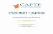 POSITION PAPERS ADOPTED BY CAPTE PAPERS ADOPTED BY CAPTE ACCREDITATION AND THE WORKFORCE 2 INTERACTIVE ROLES IN CAPTE ACCREDITATION 3