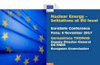 Nuclear Energy - Initiatives at EU level - Eurosafe-Forum · 9/11/2017 · Energy Nuclear Energy - Initiatives at EU level EuroSafe Conference Paris, 6 November 2017 Gerassimos THOMAS
