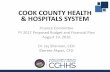 COOK COUNTY HEALTH & HOSPITALS SYSTEM€¦ ·  · 2016-08-19COOK COUNTY HEALTH & HOSPITALS SYSTEM ... Joint Commission Accreditation for Stroger Hospital ... Care Management transition