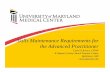 Skills Maintenance Requirements for the Advanced Practitioner · Skills Maintenance Requirements for the Advanced Practitioner ... Thoracentesis Successfully completes ... Aresco-SkillsMaintenanceRequirements.ppt