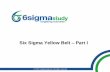 Six Sigma Yellow Belt Part I - vsu.rusvv/SixSigma/Part1.pdf · Six Sigma Yellow Belt – Part I Index Evolution of Six Sigma What is Six Sigma? Goals of Six Sigma Six Sigma Approach