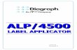 ALP4500LA - diagraph.com · Tamp Pad Maintenance ... Band Brake / Unwind Spring Replacement ... potential risks that Diagraph an ITW Company can assume no liability for.