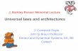J. Barkley Rosser Memorial Lecturepages.cs.wisc.edu/~brecht/DoyleUWCSTooManySlides.pdfJ. Barkley Rosser Memorial Lecture Universal laws and architectures J. Comstock Doyle ... safety
