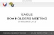 EAGLE BOA HOLDERS MEETING - Army Contracting …acc.army.mil/contractingcenters/acc_ri/eagle/BOA_Holder/BOA...Army Contracting Command –Rock Island U.S. Army Materiel Command | EAGLE
