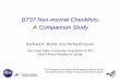 B737 Non-normal Checklists: A Comparison Study ·  · 2016-12-22B737 Non-normal Checklists: ... -800, -900) Models – Aircraft Manufacturer: Boeing Commercial Airplanes – Total