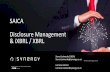 SAICA Disclosure Management & iXBRL / XBRL CDM XBRL.pdfSAICA Disclosure Management & iXBRL / XBRL. Why are you here? • XBRL & CIPC ... Cognos Controller Automate the consolidation