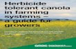 HERBICIDE TOLERANT CANOLA IN FARMING … HERBICIDE TOLERANT CANOLA IN FARMING SYSTEMS Herbicide tolerant canola in farming systems – a guide for growers Principles for herbicide