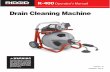 Drain Cleaning Machine - Global Industrial and Repair ... serious personal injury. • Dress properly. ... drain cleaning machine to reduce the risk of electrical