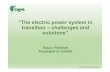 “The electric power system in transition – challenges and ... · “The electric power system in transition – challenges and ... • Gas Insulated Substations for DC ... Mitsubishi