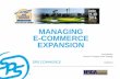 MANAGING E-COMMERCE EXPANSION · MANAGING E-COMMERCE EXPANSION 4/29/2014 ... Fingerhut /Bluestem Brands ... • Designed to measure KPIs over time ...